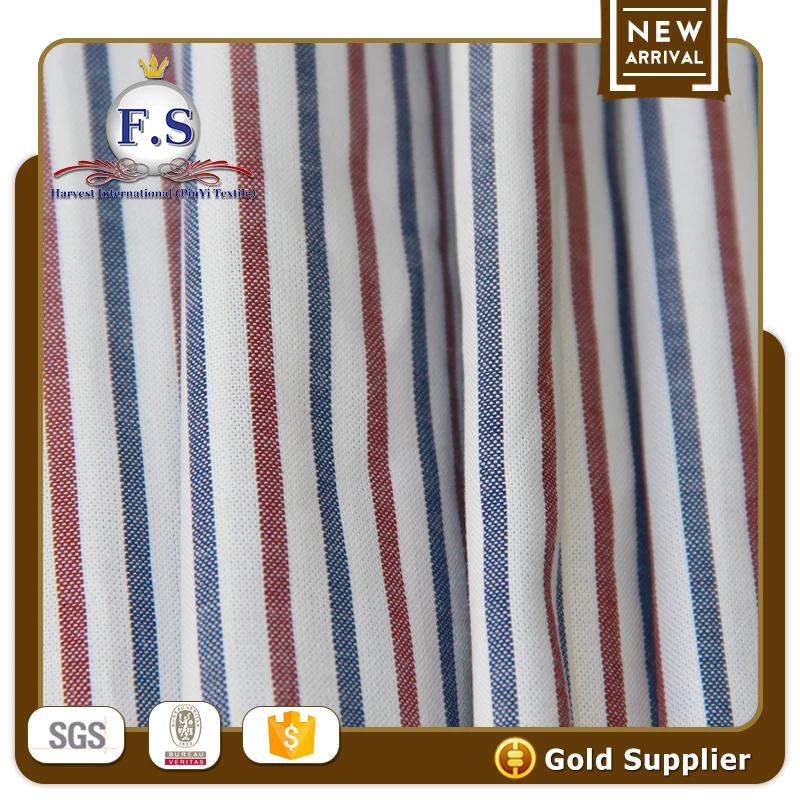 
100% cotton yarn dyed shirting fabric oxford 