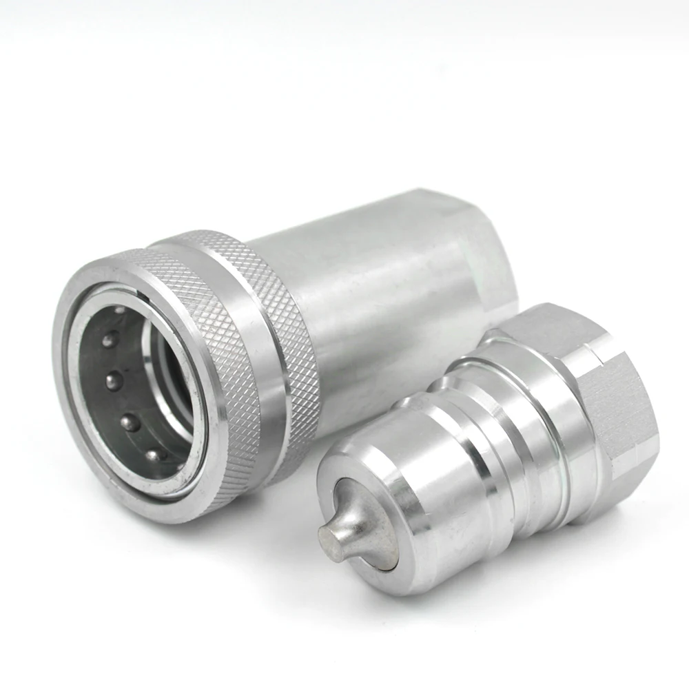 1 inch BSP NPT female thread carbon steel hydraulic hose quick connect coupling for general purpose applications