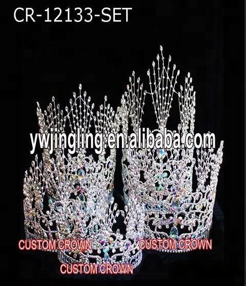 AB Stone 4/6/8/10/12/14 Inch Pageant Group Crown
