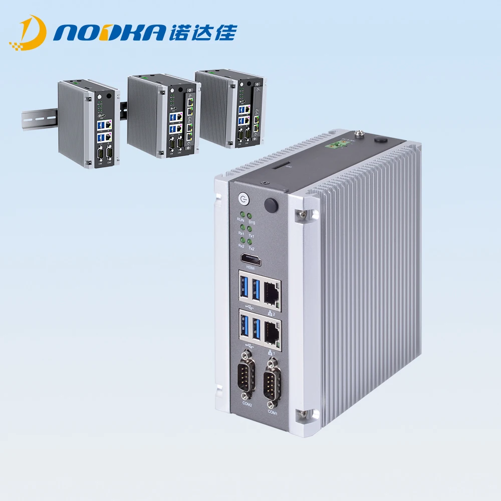 Nodka aluminum alloy win 10 mini pc J3355 CPU fanless industrial computer