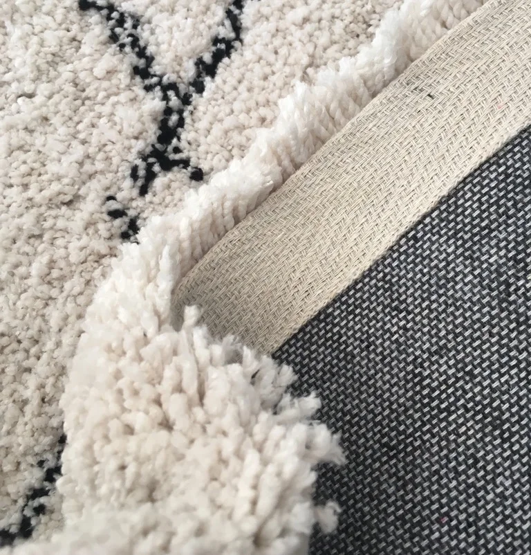 Hot sale new design area decor morocco floor microfiber carpet