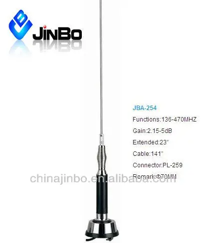 
 JBA-254 Jinbo 27mhz CB антенна для желоба автомобиля с кронштейном  