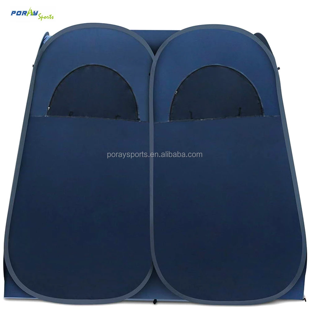 Pop up camping double room shower tent waterproof