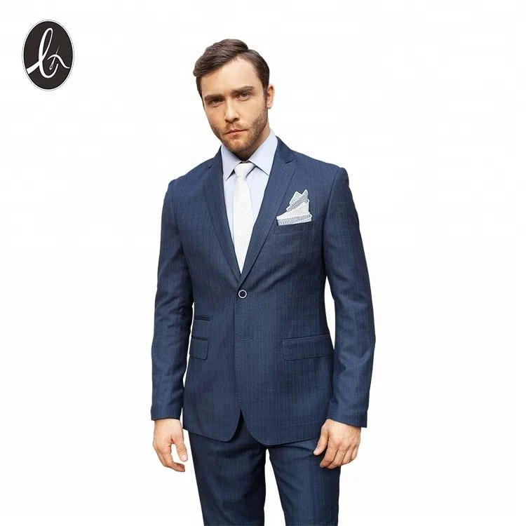 Order Italian new style custom notch lapel royal blue suit