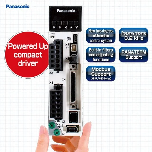 MINAS A6 MHMF Series  High inertia, Connector type MHMF082L1A2 750W