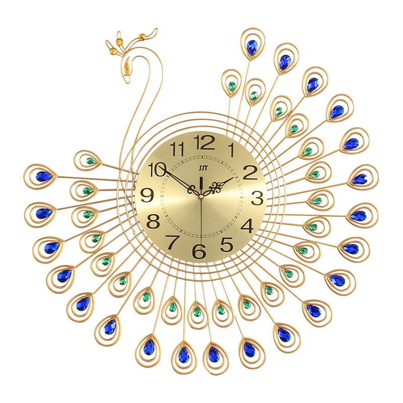 Best Selling Products Home Decor Art Craft Metal Crystal Home Goods Wall Clocks Themes