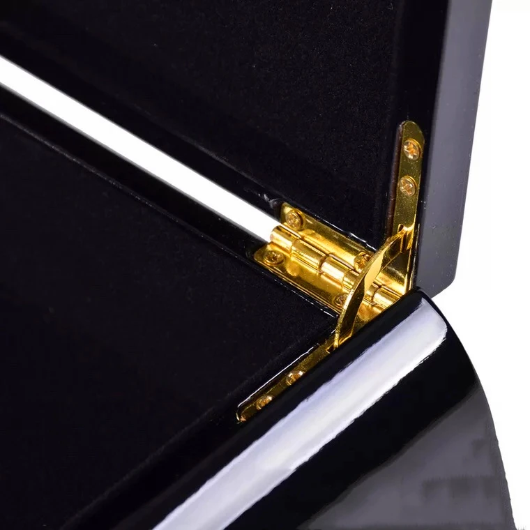 Custom High Quality Glossy Piano Lacquer Ebony Luxury Chocolate Gift Packaging Wooden Box