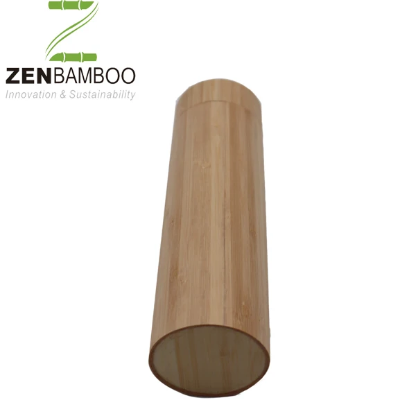
Natural Bamboo Tube Box With Logo laser For Toothbrush 