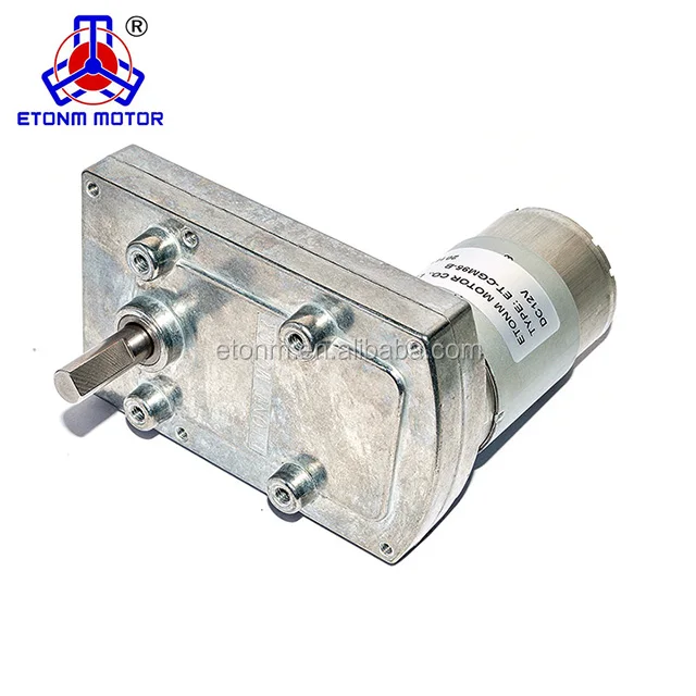reversible 8mm shaft square high torque low rpm gear motor for golf trolley,gear motor with tapped shaft,motor reducer