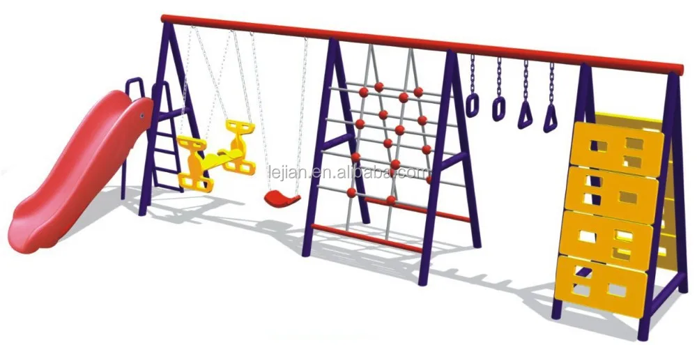 Nursery school beautiful and funny kids area swing set