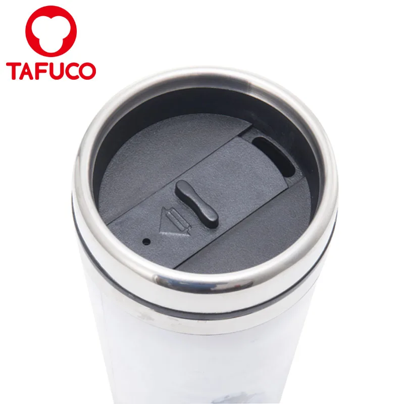 advertising paper include double wall stainless steel inner plastic outer coffee mug