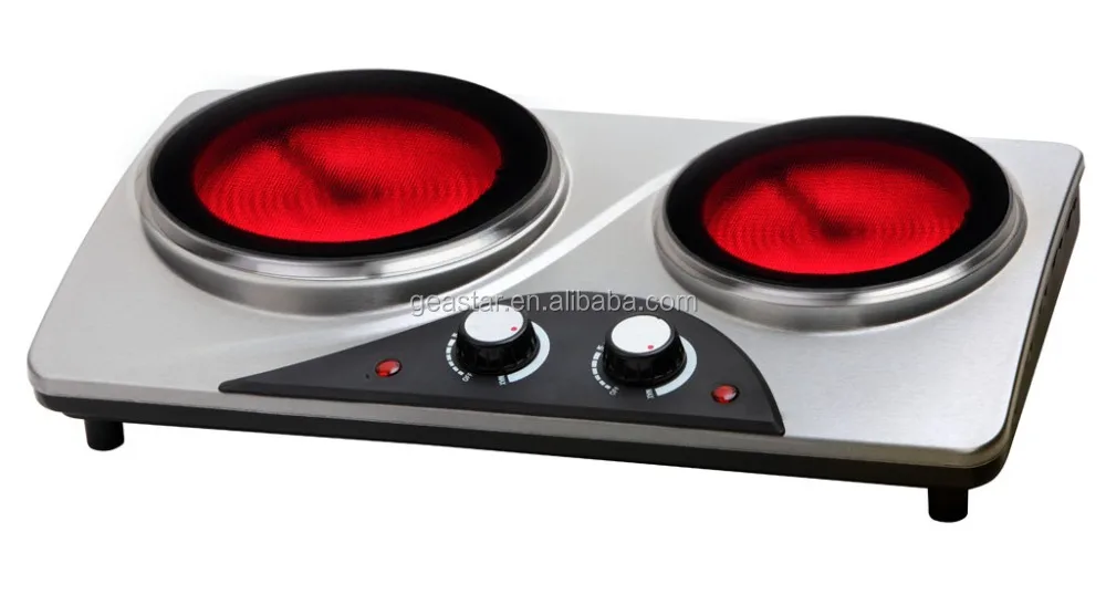 Горячая Распродажа электрическая плита с 2 горелками из твердого чугуна