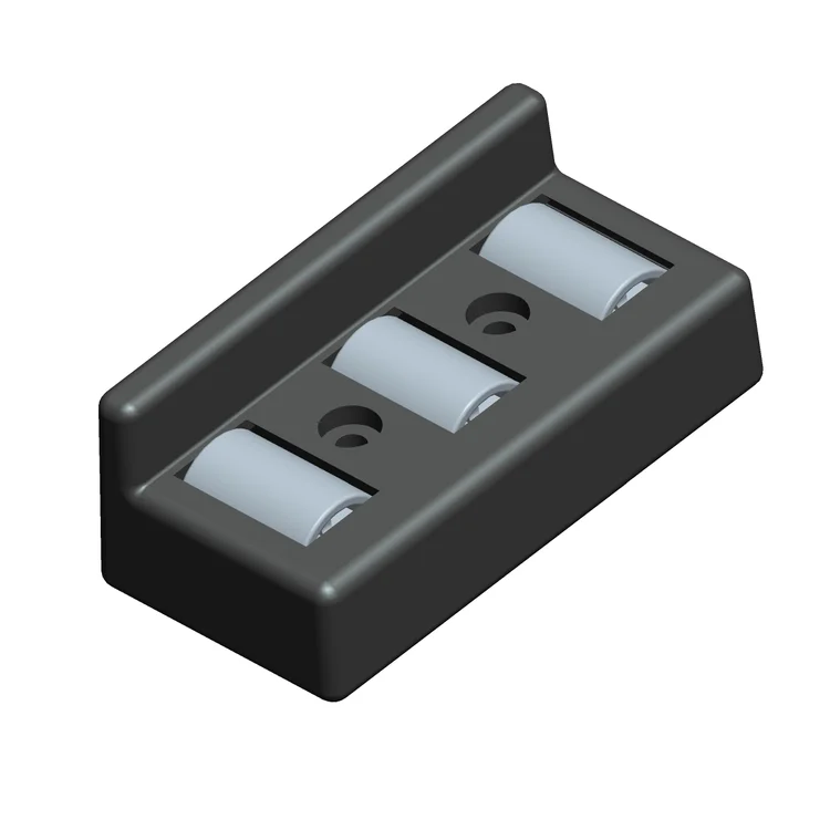 steel covered roller track with guide