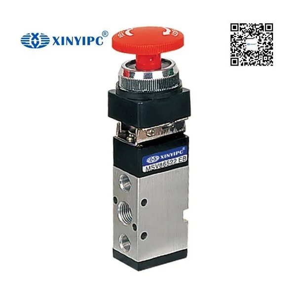 4H series Hand level valve Hand operate manual Pneumatic control valve air control valve