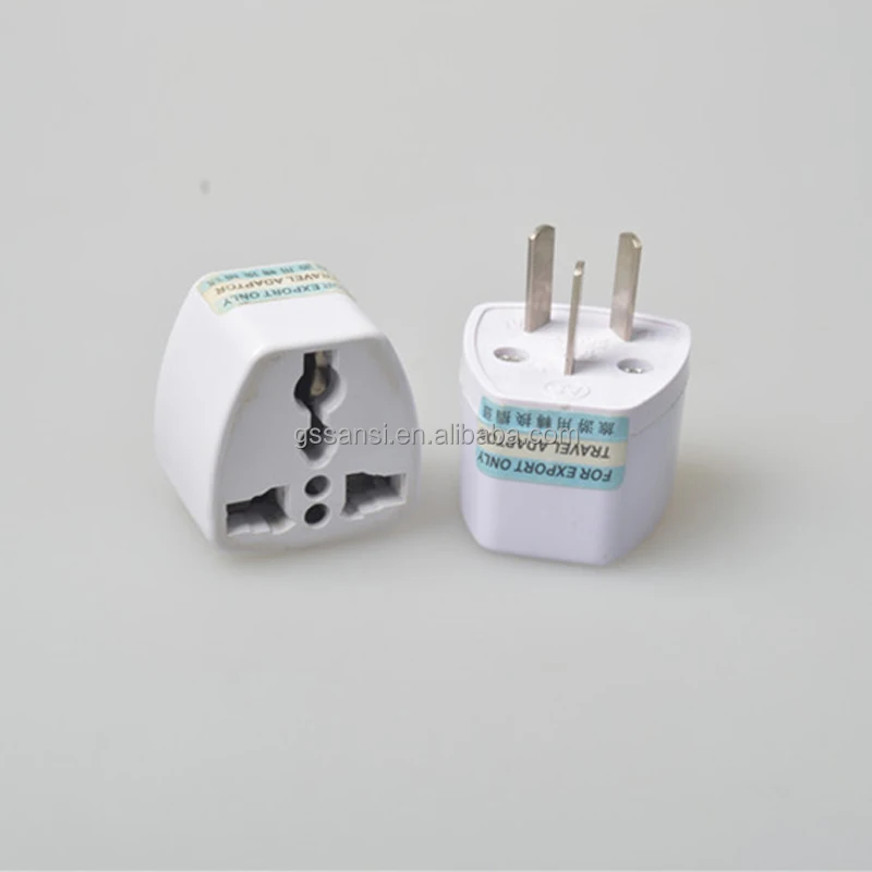 
Travel Charger Electrical Power UK/AU/EU To US Plug Adapter Universal Power Plug Converter White 