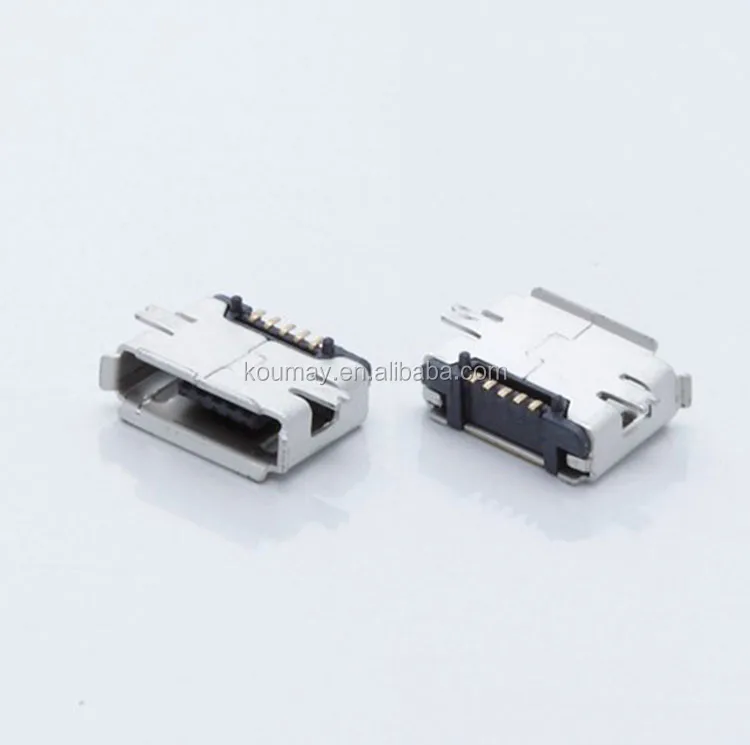 MICRO USB AB TYPE 5P Female Conn 90 degree connectors/jack/socket