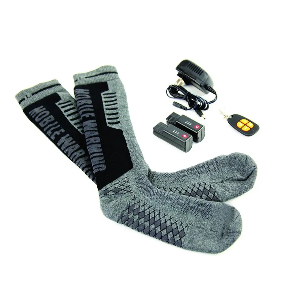 Customized Thick Winter 0utdoor Footwarmer Rechargeable Electrically Heated Socks Washable with Pockets