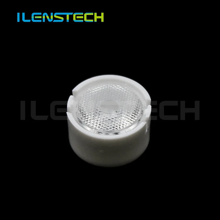 Ilenstech optical pmma 13mm led lens 30 degree with smd 3535 led white /black holder mold injection lenses
