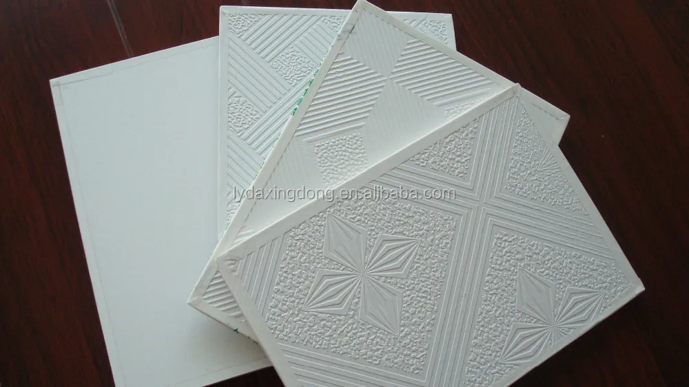 2x2 pvc gypsum board ceiling tiles