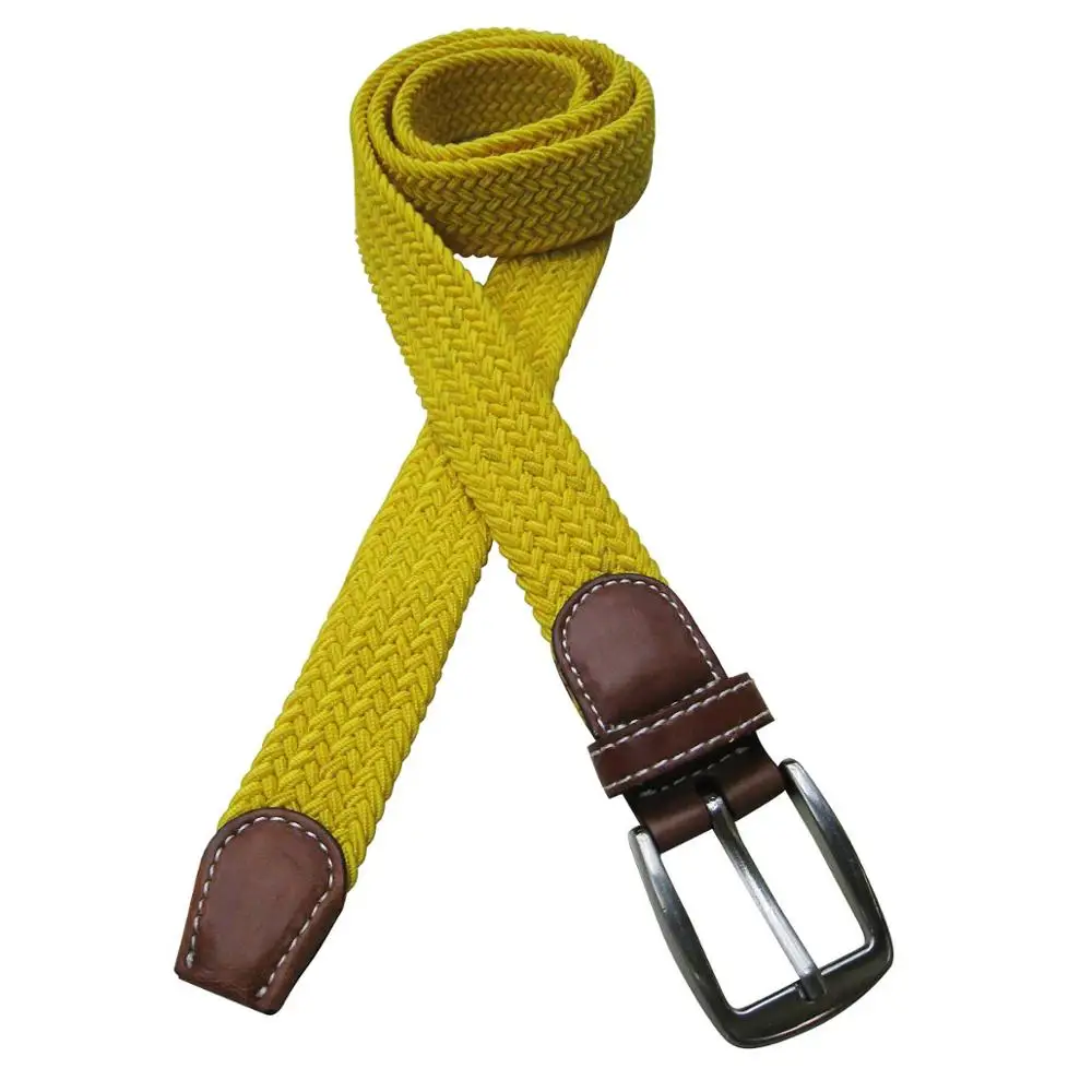 new arrival solid color custom woven belt