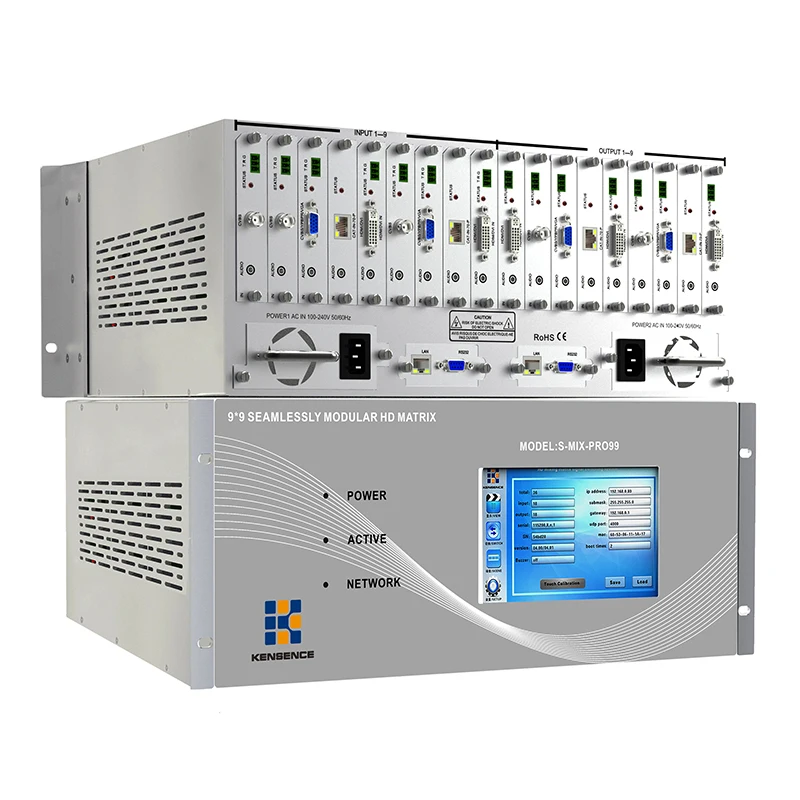 kensence modular seamless video conference video wall controller 9x9 matrix switcher
