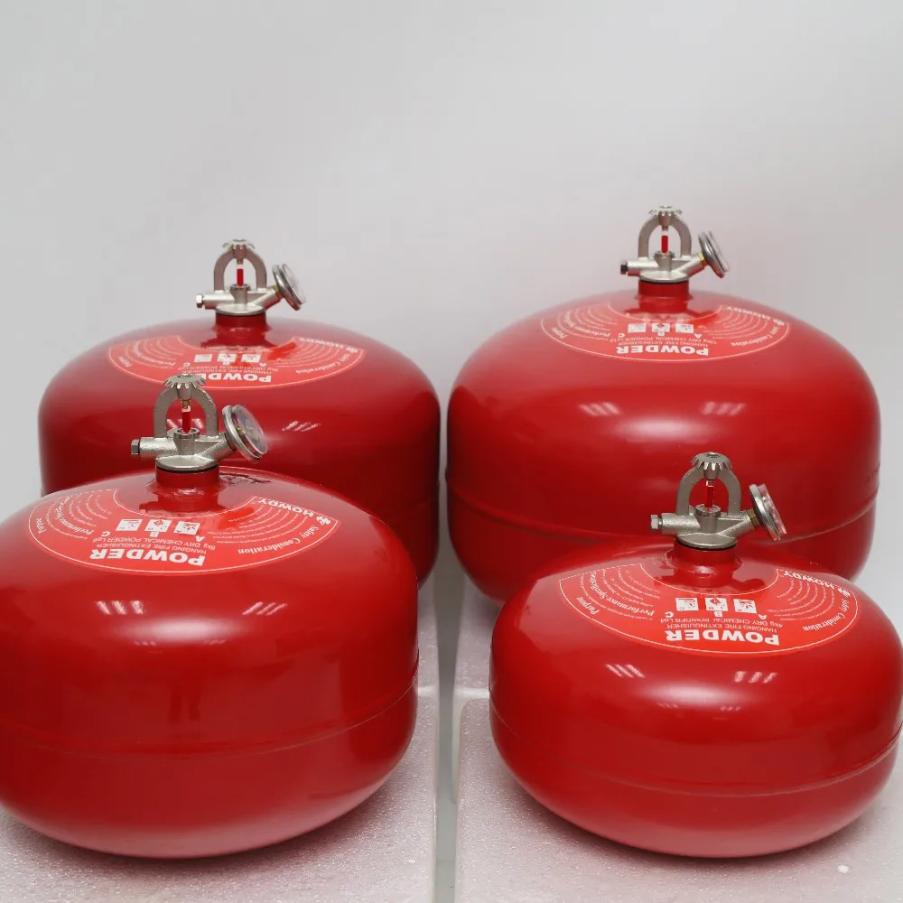 Hanging 8kg abc powder automatic sprinkler fire fighting system fire safety equipment ball type