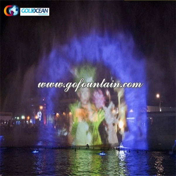 Лазерный экран фонтаны для проектора фильм с