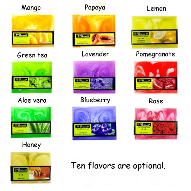 100g  rainbow natural Aloe vera  handmade bath  soap can OEM