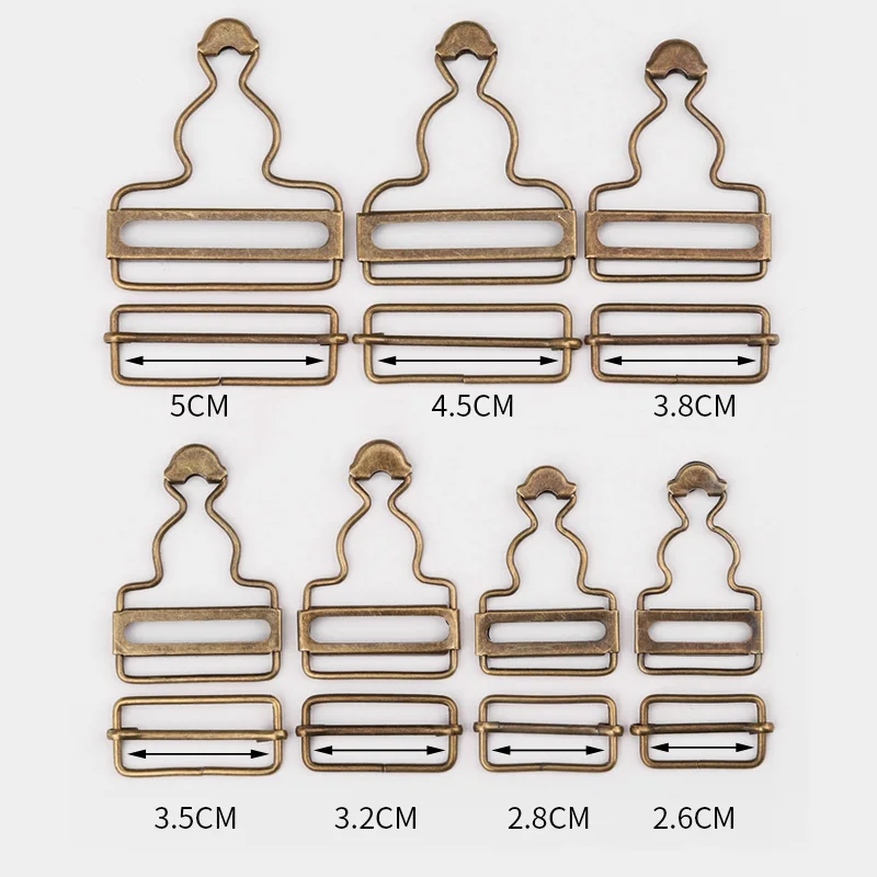 
brass and iron metal adjustable jeans overall buckle for overalls 