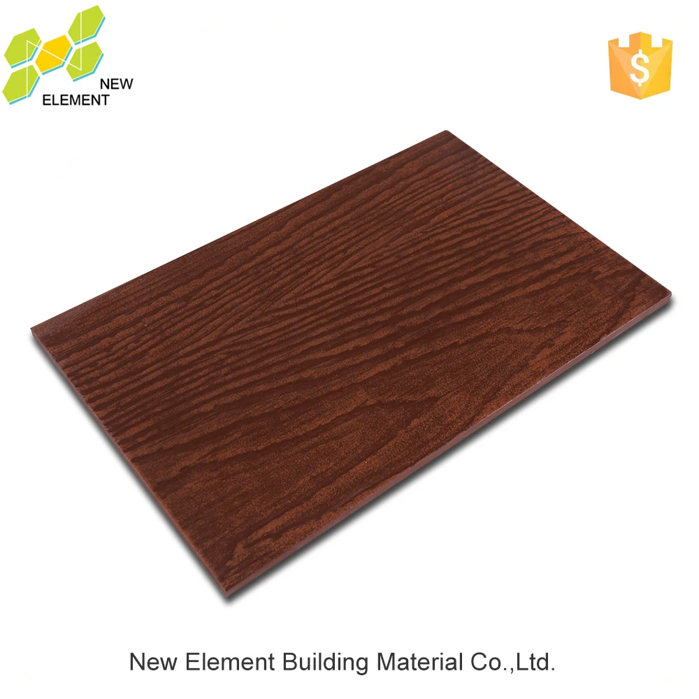 Building Project Material Wholesale Fiber Cement Siding With Wooden Surface