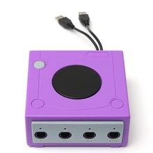 High Quality Controller Adapter Converter Purple For GameCube For Nintendo For Wii U 4 Gamepads Top Sale