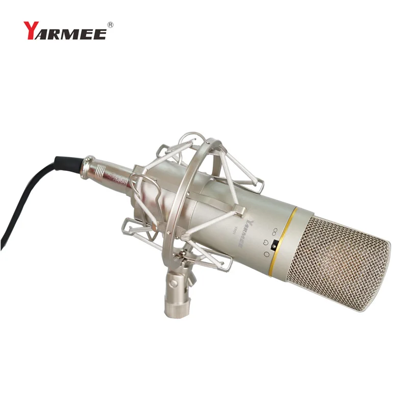 Профессиональный конденсаторный записывающий Студийный микрофон YARMEE/компьютерный с большой капсулой
