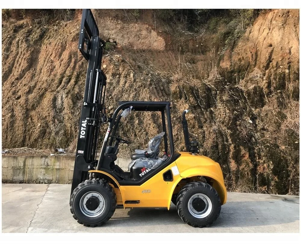 2.5 ton 4 wheel drive (4WD) Rough Terrain Forklift with 2500 kgs capacity