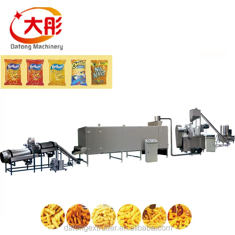 Factory wholesale kurkure corn curls snack extruder food jinan puffs machinery