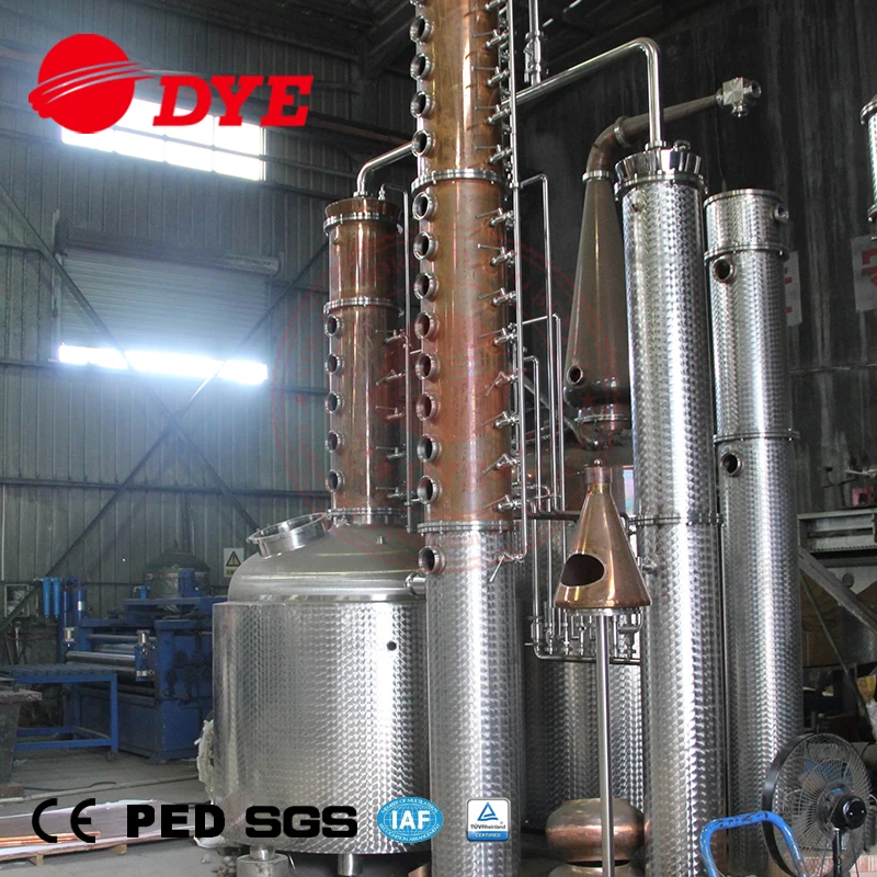 
vodka distillery alcohol industrial distillation column 