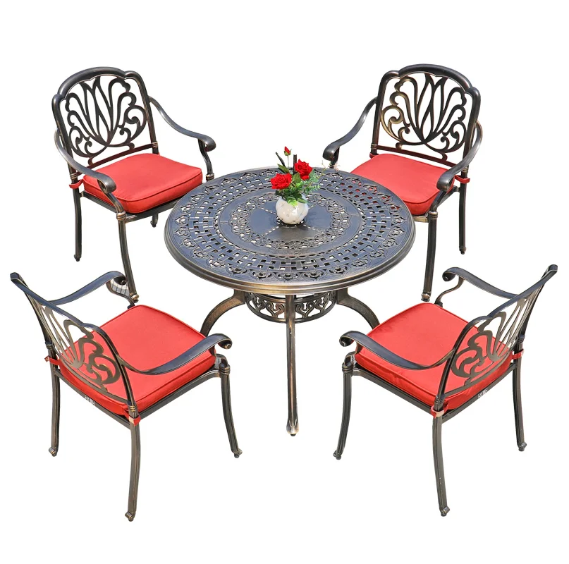 Best Price cast aluminum outdoor garden furniture with luxury house and hotel