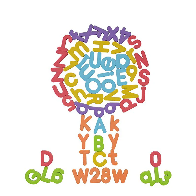 Kids Educational Alphabet Plastic Custom Magnetic Letters With Board