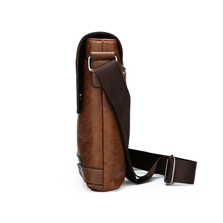 
custom european small shoulder cross body leather bag for men 