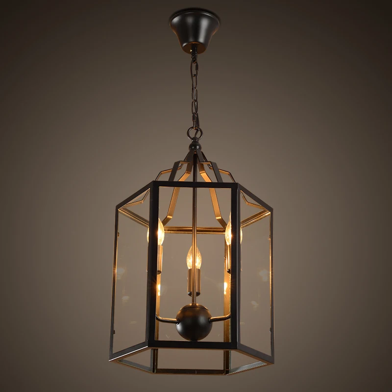 
 Декоративная стеклянная керосиновая лампа, светодиодное винтажное освещение, медная латунная Подвесная лампа  