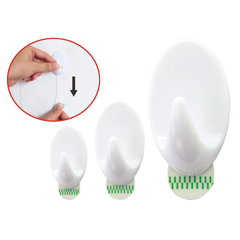 Wall hanging removable sticky hooks waterproof removable double-sided sticky hook