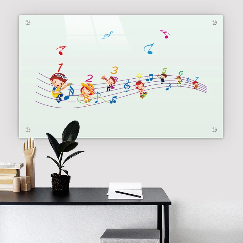 Glass Whiteboard, Magnetic Dry Erase White Board anti-glare glass board