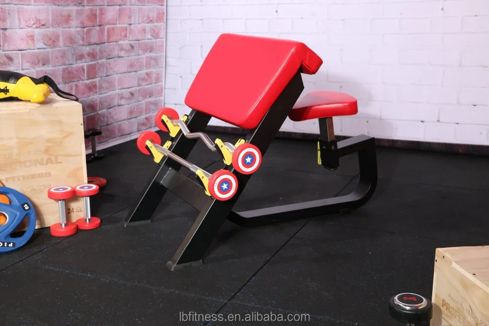 Commercial Professional Gym Equipment Biceps Preacher Bench/ scott bench