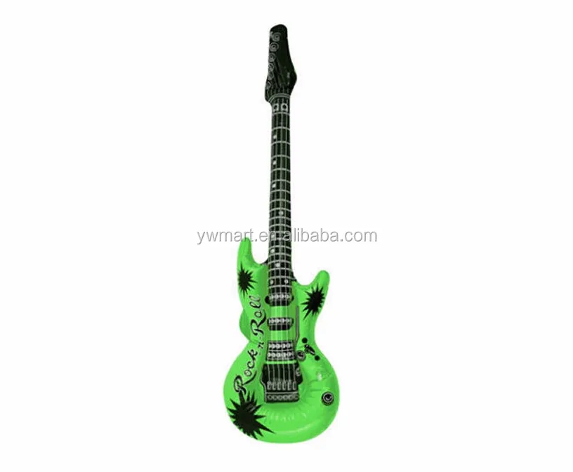Custom Musical Instrument PVC Inflatable Guitar Toys For Kids