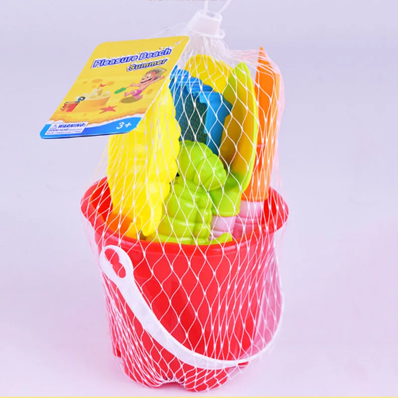 
outdoor beach toy bucket plastic toy beach sand toy set 