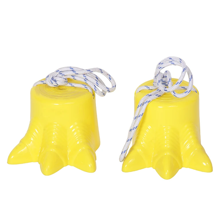 Plastic kids walking stepper balance toy children plastic stilts with rope