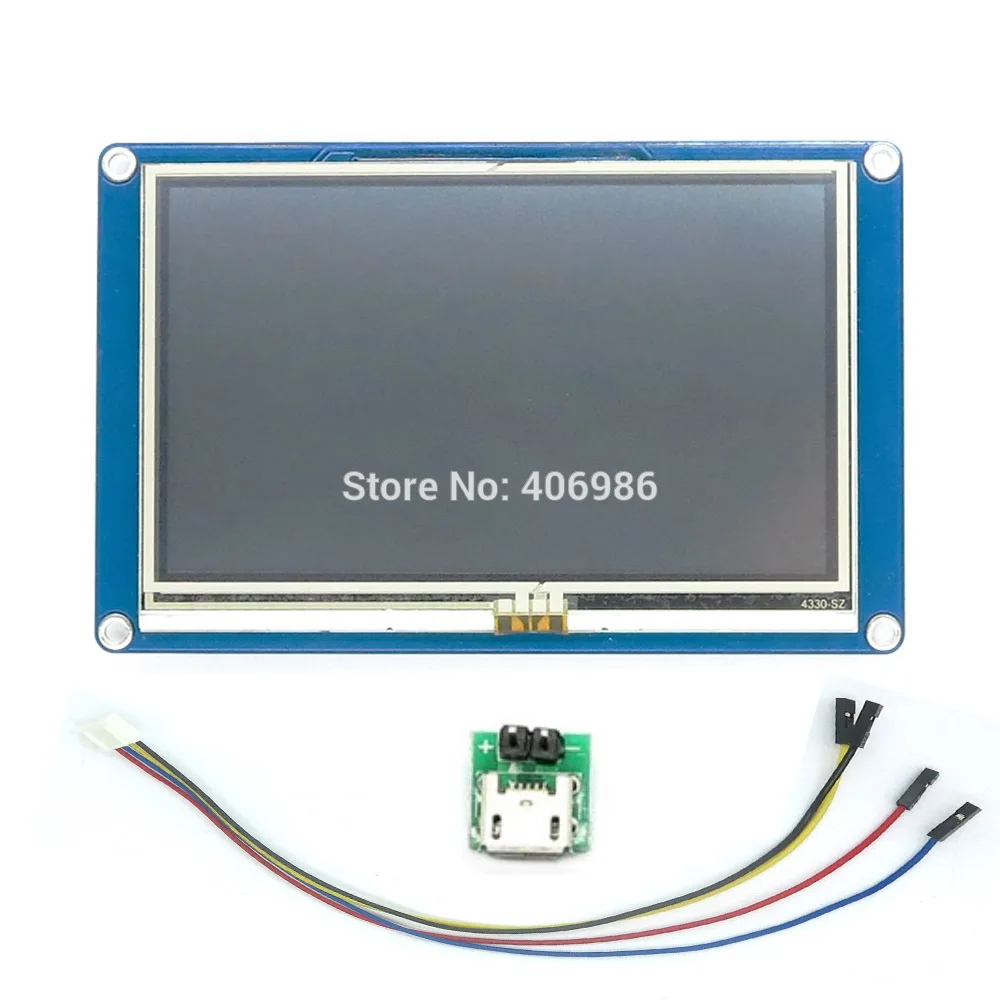 English Version Nextion 4.3' NX4827T043 HMI TFT Touch Panel LCD Display Module for Raspberry Pi ESP8266