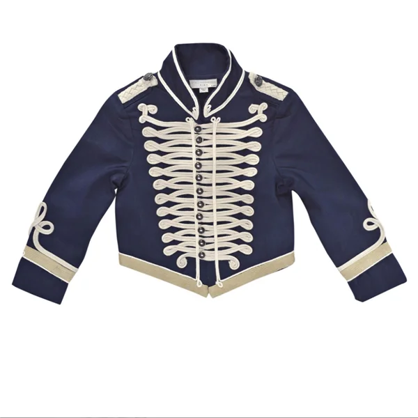 Gorgeous Kids Will Military Style Cotton Jacket Children Outwear Uniform Unisex with Closure Buttons