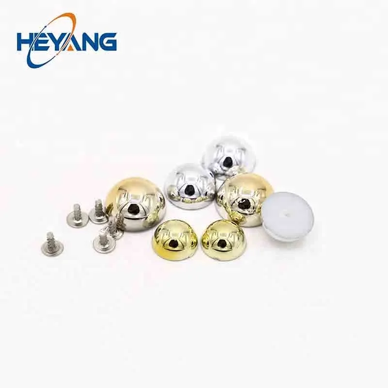 Well-designed plastic accessories semi-circular drilled pearl beads rivets