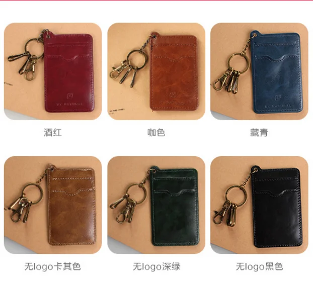 HOT SALE Leather Thin Bank Credit Card set Mini Wallet Men Bus Card Holder Creative Ban Credit Card Case