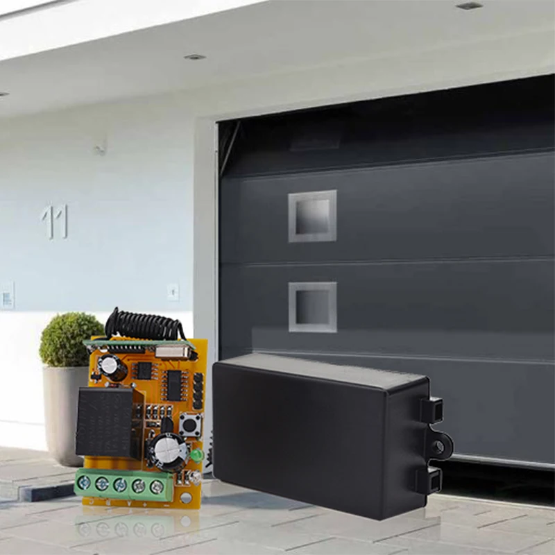 easy to install long range remotely control radio transmitter and receiver 433.92 mhz control remoto garage door